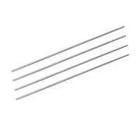 sourcing map 304 Inox Acier Rond Tiges, 3mm x 200mm Solide Arbre Tiges pour DIY Artisanat Modèle Voiture Hélicoptère Avion, Paquet de 4