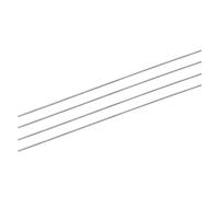 sourcing map 304 Inox Acier Rond Tiges, 3mm x 400mm Solide Arbre Tiges pour DIY Artisanat Modèle Voiture Hélicoptère Avion, Paquet de 4