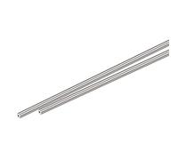 sourcing map 304 Inox Acier Rond Tube 3mm Diamètre Externe 1mm Paroi Épaisseur 300mm Longueur 2 Pcs