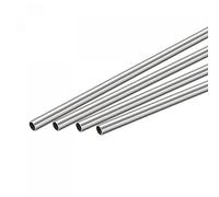 sourcing map 304 Inox Acier Rond Tube 4mm OD 0.4mm Paroi Épaisseur 300mm Longueur 4 Pcs