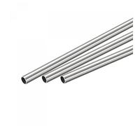 sourcing map 304 Inox Acier Rond Tube 5mm OD 0,4mm Paroi Épaisseur 300mm Longueur 3Pcs