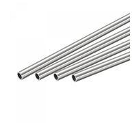 sourcing map 304 Inox Acier Rond Tube 5mm OD 0,6mm Paroi Épaisseur 300mm Longueur 4Pcs