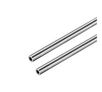 sourcing map 304 Inoxydable Acier Rond Tube 5mm OD 1mm Paroi Épaisseur 250mm Longueur Sans couture Droit Tuyau Tube 2 Pcs