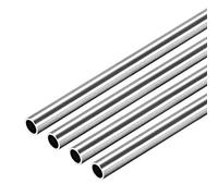 sourcing map 304 Inoxydable Acier Tube Rond 6mm OD 0.6mm Paroi Épaisseur 250mm Longueur Sans Soudure Droit Tuyau Tube 4 Pcs