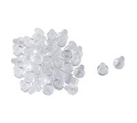 sourcing map 30pc Pare-choc de Table en Verre Tige Patin de Protection Meuble Patio Anti-collision Anti-bruit Souple Intégré Transparent Glisse 6mm