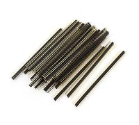 sourcing map 30Pcs 1.27mm Espacement 50P Angle Angle Mâle Pin en-tête Connecteur Bande