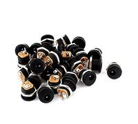 sourcing map 30pcs 5.5mm x 2.1mm DC Jack Noir Connecteur Femelle