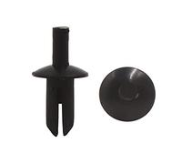 sourcing map 30pcs 5mm diamètre rivets plastique trou fixation projection agrafes retenue noir