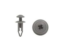 sourcing map 30pcs 6mm Trou 13mm Tête Garniture en Plastique Car Les Clips retenue Porte Gris Rivet
