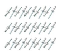 sourcing map 30pcs 6mmx20mm aluminium/acier Rivets aveugles ouvert