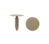 sourcing map 30pcs 7mm x 25mm x 28mm Panneau Porte Voiture Habillage Plastique Beige Rivets Clips retenue