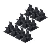 sourcing map 30pcs Adhésif Câble Gestion Agrafe PE Cordon Pinces 10-13mm Réglable pour USB Cordons Souris Câbles Réseau Câble