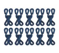 sourcing map 30pcs Couture crochet et Œil pour Vêtements Bleu 23mm Longueur | Couture crochet et Yeux Fermeture, Polyester Couvert, Soutien-gorge Jupe, pour Couture DIY