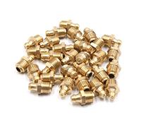 sourcing map 30Pcs Graisseur Droit M10 x 1 Graisseur Laiton Raccord Nipple pour Auto