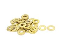 sourcing map 30pcs Joint Cuivre 10mm x 20mm x 1.5mm Rondelles Cuivre Doré Plat