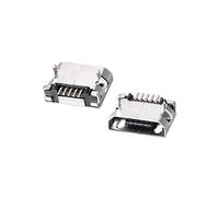 sourcing map 30Pcs Micro USB Connecteur femelle 5 broche DIP 180 degré