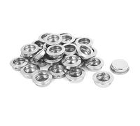 sourcing map 30pcs Poignée encastré rond 35 mm de diamètre en acier inoxydable 304 40 mm x 13 mm pour placard tiroir armoire porte coulissante