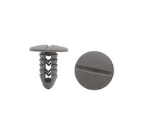 sourcing map 30pcs porte voiture véhicule gris Clips Rivets plastique à glissière aile monter 10mm Trou