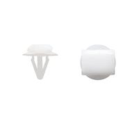 sourcing map 30Pcs Rivet plastique glissière blanc 8mm colliez Poussoir Véhicule