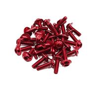 sourcing map 30pcs universel vis six pans creux M6x20mm rouge métal moto faraing boulons hexagonaux