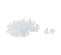 sourcing map 32pc Pare-choc de Table en Verre Tige Patin de Protection Meuble Patio Anti-collision Anti-bruit Souple Intégré Transparent Glisse 8.5mm