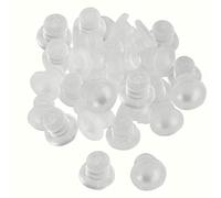 sourcing map 32pcs Pare-Choc de Table en Verre Tige Patin de Protection Meuble Patio Anti-Collision Anti-Bruit Souple Intégré Transparent 5mm