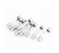 sourcing map 32V 20A Transparent Verre Tube Fusibles 6mm x 30mm 10 Pcs