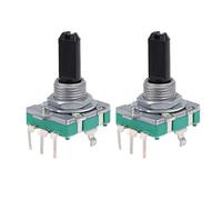 sourcing map 360 Degré Rotatif Codeur Interrupteur Digital EC16 5 Broche 20mm D-Arbre 2Pcs