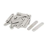 sourcing map 38mm x 8mm Supports de Renfort de Coin Tout Droit Mending plaques de réparation 20PCS