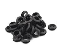 sourcing map 38pcs Passe Fil Caoutchouc Oeillet Passe Câble 10mm Noir