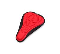 sourcing map- 3D Silicone Gel Souple Housse Coussin siège Selle pour vélo, Rouge