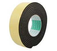 sourcing map 3M 45mm x 5mm seul côté antichoc ruban mousse adhésif éponge Jaune Noir
