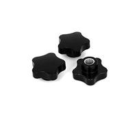 sourcing map- 3pcs 65mm dia M16 Filetage femelle étoile Vis à tête de serrage Bouton Grips
