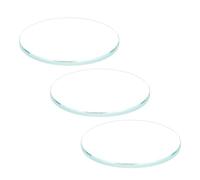 sourcing map 3pcs AR-revêtement Montre Lentille 32.5mmx2mm Rond Plat Mineral Montre Cristal Verre