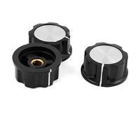 sourcing map 3pcs Bouton Potentiomètre 6mm diamètre trou arbre 6mm Trou d'arbre contrôle du volume audio rotatif