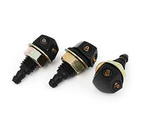 sourcing map 3pcs Buse de Lave-Glace Pare-Brise Voiture Jet de Pulvérisateur Essuie-Glace Noir