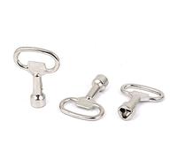 sourcing map 3pcs Clé Triangle Poubelle ouille pour 10x9mm verrouillage panneau triangulaire