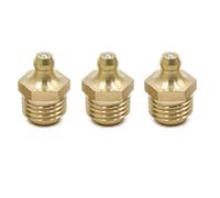 sourcing map 3pcs Graisseur Droit M14x1.5 Laiton Filetage Raccord Graissage Embout pour Voiture Moto