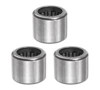 sourcing map 3Pcs HK0810 Aiguille Rouleau Roulements 8mm Alésage 12mm OD 10mm Largeur Chromé Acier Extrémité ouverte pour Boîtes vitesses Transmission