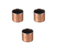 sourcing map 3pcs Manchon Roulement Palier douille alésage 12 mm x diamètre extérieur 14 mm x longueur 12 mm lisses bagues sans huile enveloppées