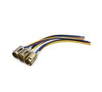 sourcing map 3Pcs Moto métal Ampoule feu arrière Connecteur Prise Faisceau Extension