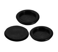 sourcing map 3Pcs Passe Fil Caoutchouc Oeillet Passe Câble noir 40mm