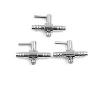 sourcing map 3pcs séparateur débit d'air en Acier Inoxydable Robinet Pompe pour Réservoir d'aquarium Poisson