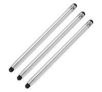 sourcing map 3pcs Stylet Stylos pour Tactile Écrans Capacitif Stylet Universel Tablette Stylo Sensibilité Précision, Argent