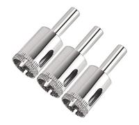 sourcing map 3pcs Trépan Diamant Foret Scie Cloche pour Carrelage Verre Marbre Céramique Ton Argent 20mm