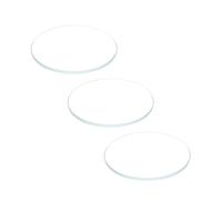 sourcing map 3pcs Verre de Montre Crystal Lentille bombé 23mm Diamètre 1.1mm Bord Épaisseur Double Dôme Rond Transparent Rechange Pièces pour Horlogerie Rechange