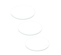 sourcing map 3pcs Verre de Montre Crystal Lentille bombé 36.5mm Diamètre 1.1mm Bord Épaisseur Double Dôme Rond Transparent Rechange Pièces pour Horlogerie Rechange