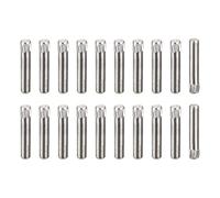 sourcing map 3x18mm 304 Inox Acier Goupilles, 50Pcs Molette Tête Plat Chanfreiné Terminal Goupille, Bois Couchette Lit Étagère Chevilles Support Étagères Fixe Éléments