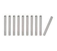 sourcing map 3x28mm Goujons Goupilles, 10pcs 304 Inox Acier Rond Tête Plat Chanfreiné Terminal Cheville Broche Bois Superposé Lit Étagère Chevilles Support Étagères Attacher Éléments