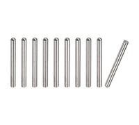 sourcing map 3x30mm Goujons Goupilles, 10pcs 304 Inox Acier Rond Tête Plat Chanfreiné Terminal Cheville Broche Bois Superposé Lit Étagère Chevilles Support Étagères Attacher Éléments